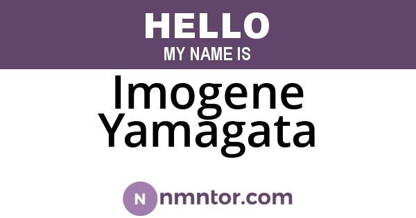 Imogene Yamagata