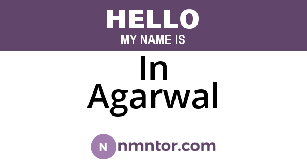 In Agarwal