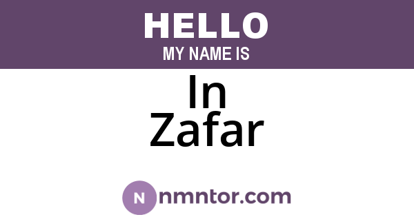 In Zafar