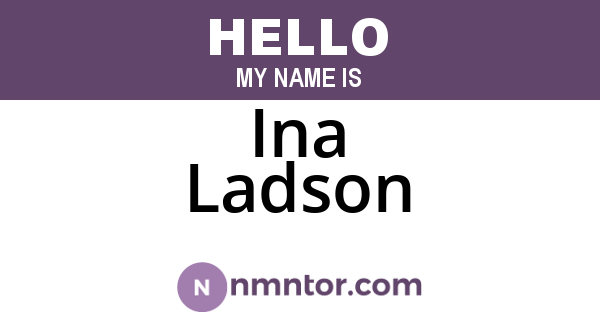 Ina Ladson