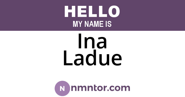Ina Ladue