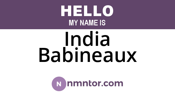 India Babineaux