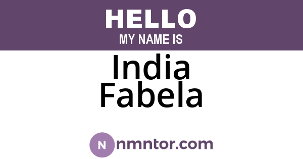 India Fabela