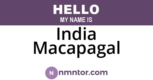 India Macapagal