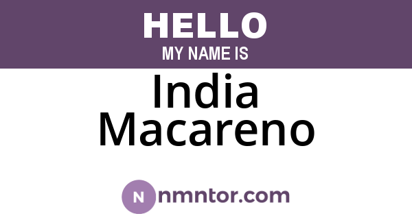 India Macareno