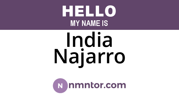 India Najarro