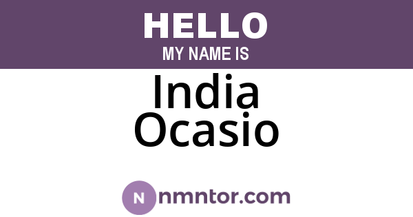 India Ocasio
