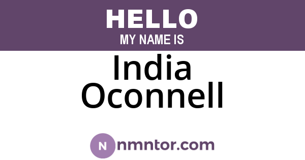 India Oconnell