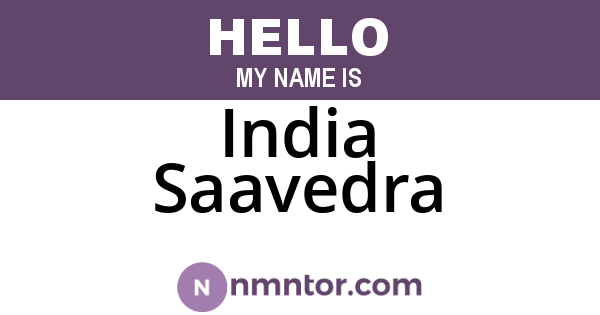 India Saavedra