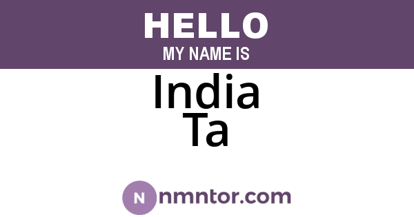 India Ta