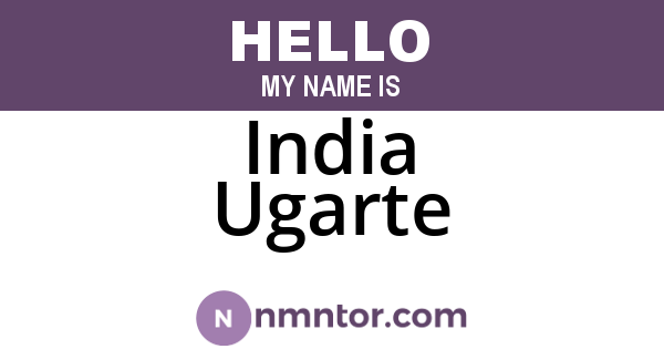 India Ugarte
