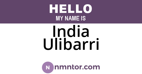 India Ulibarri