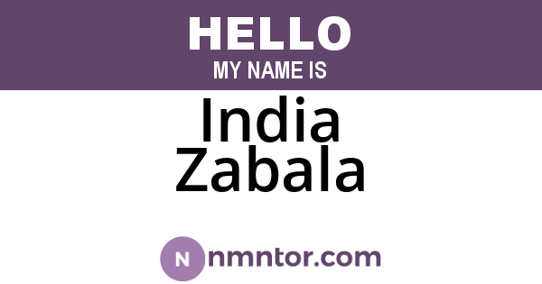 India Zabala