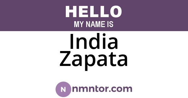 India Zapata