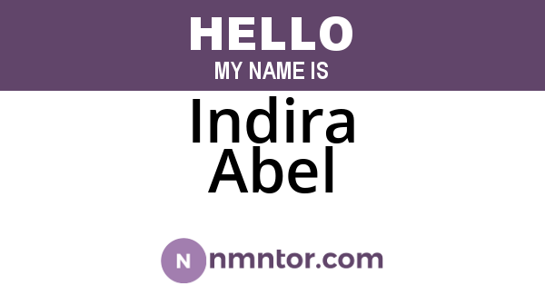 Indira Abel