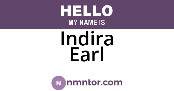 Indira Earl