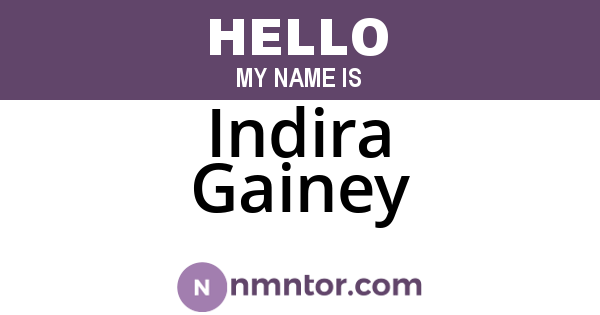 Indira Gainey