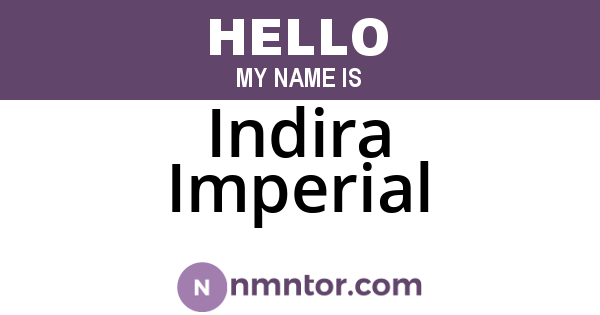 Indira Imperial