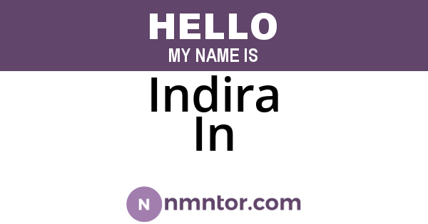 Indira In