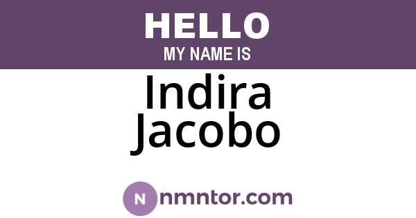Indira Jacobo