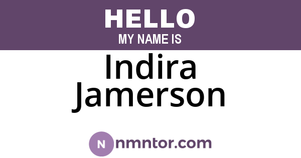 Indira Jamerson