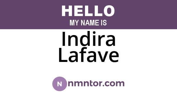 Indira Lafave