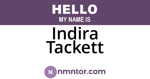 Indira Tackett