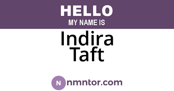 Indira Taft