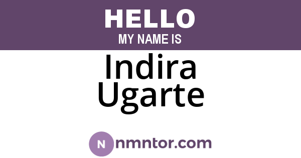 Indira Ugarte