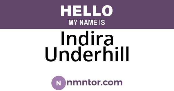 Indira Underhill