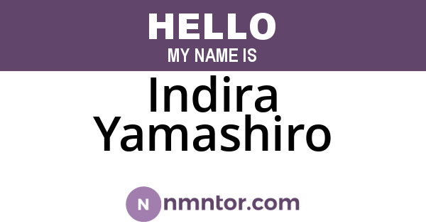 Indira Yamashiro