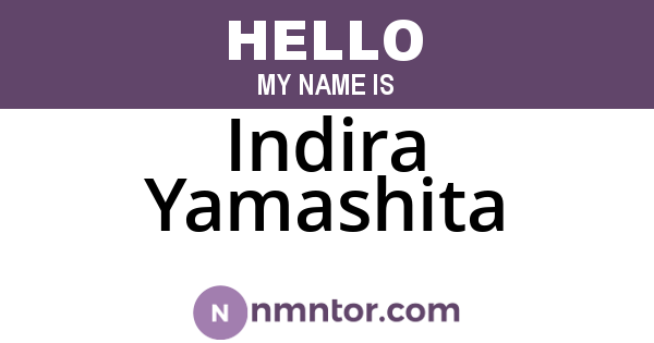 Indira Yamashita
