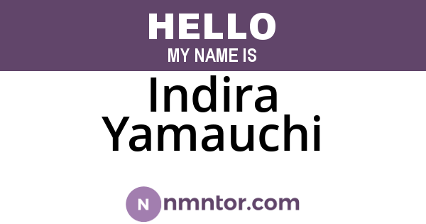 Indira Yamauchi