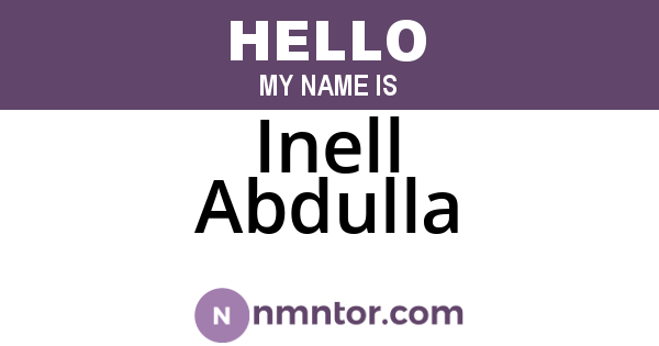 Inell Abdulla
