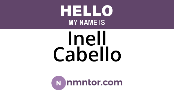 Inell Cabello