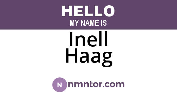 Inell Haag