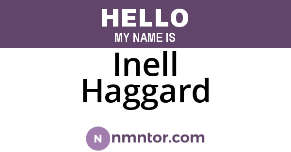 Inell Haggard