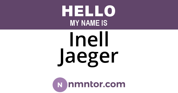 Inell Jaeger