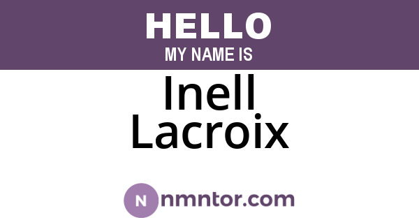 Inell Lacroix