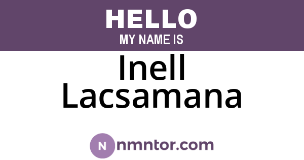 Inell Lacsamana
