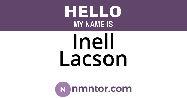 Inell Lacson