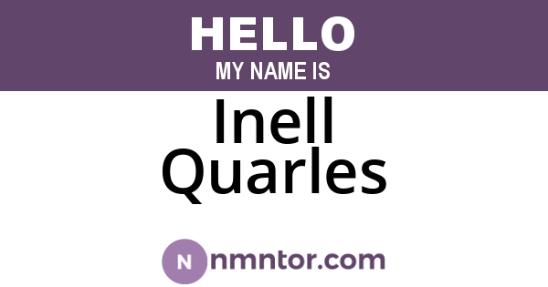 Inell Quarles