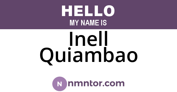 Inell Quiambao