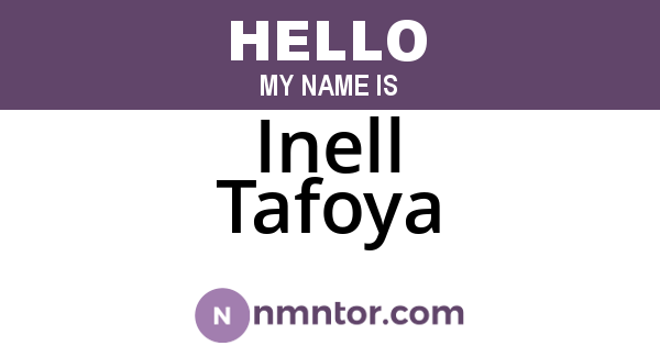 Inell Tafoya