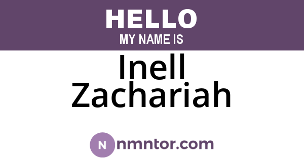 Inell Zachariah