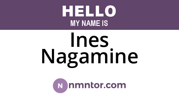 Ines Nagamine