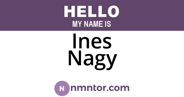 Ines Nagy