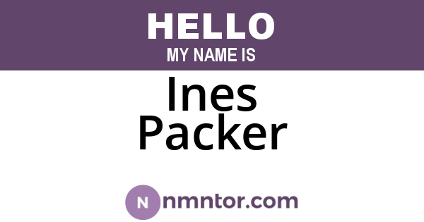 Ines Packer