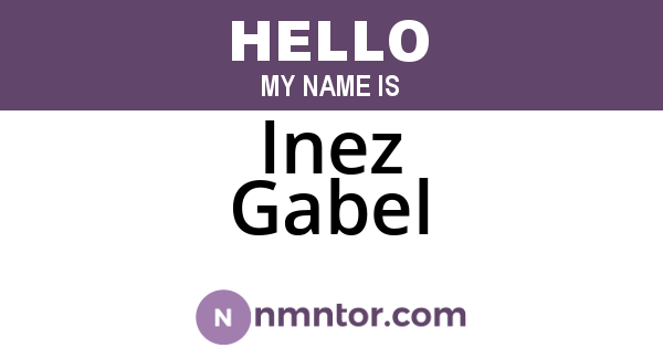 Inez Gabel