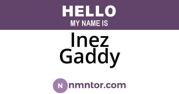 Inez Gaddy